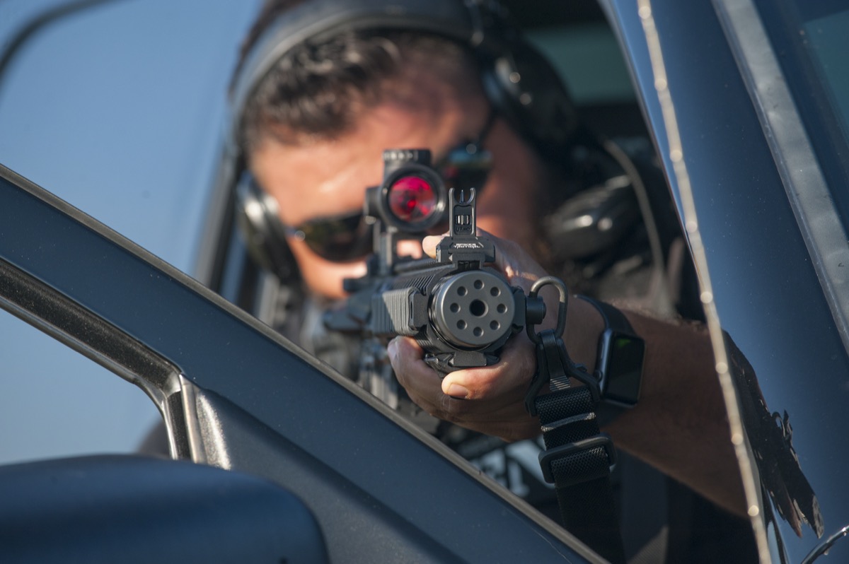 USS Academy outdoor range shooting practice