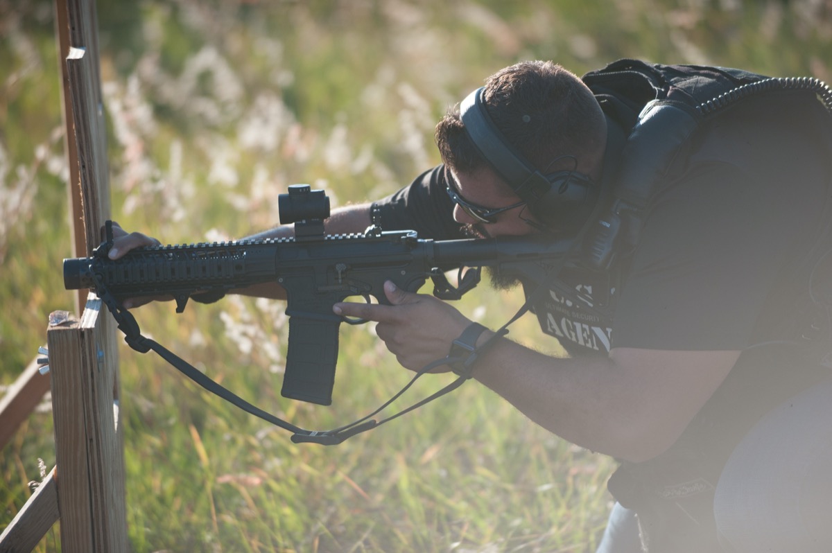USS Academy outdoor range shooting practice