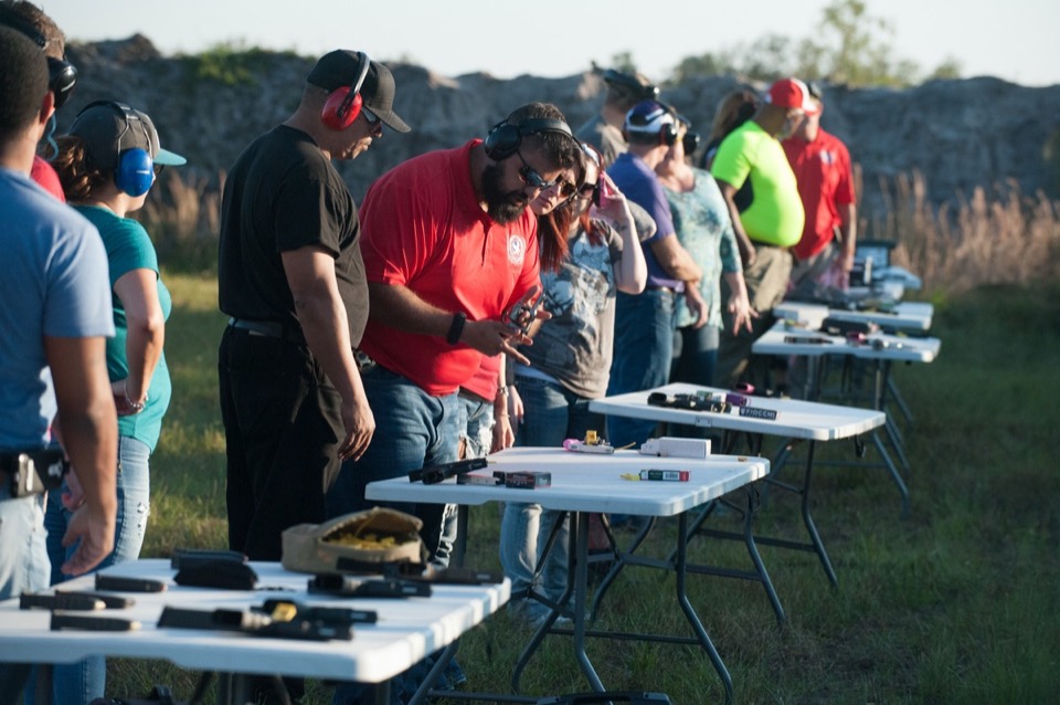 USS Academy outdoor range shooting practice