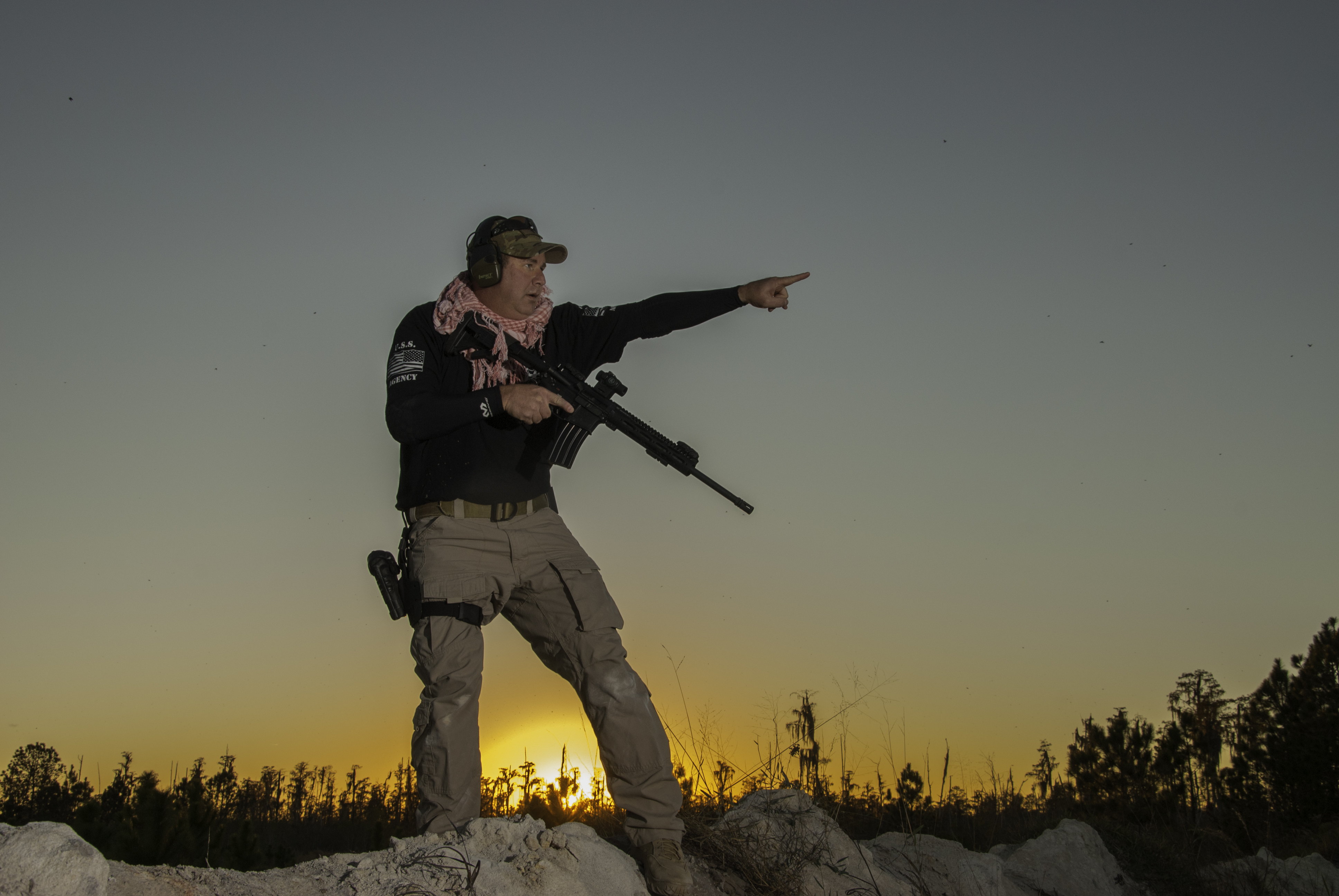 hero sunset silhouette