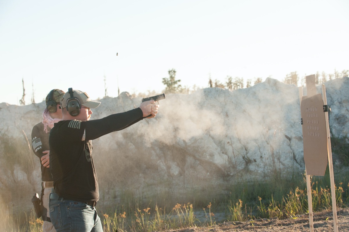USS Academy outdoor ranch firearms training