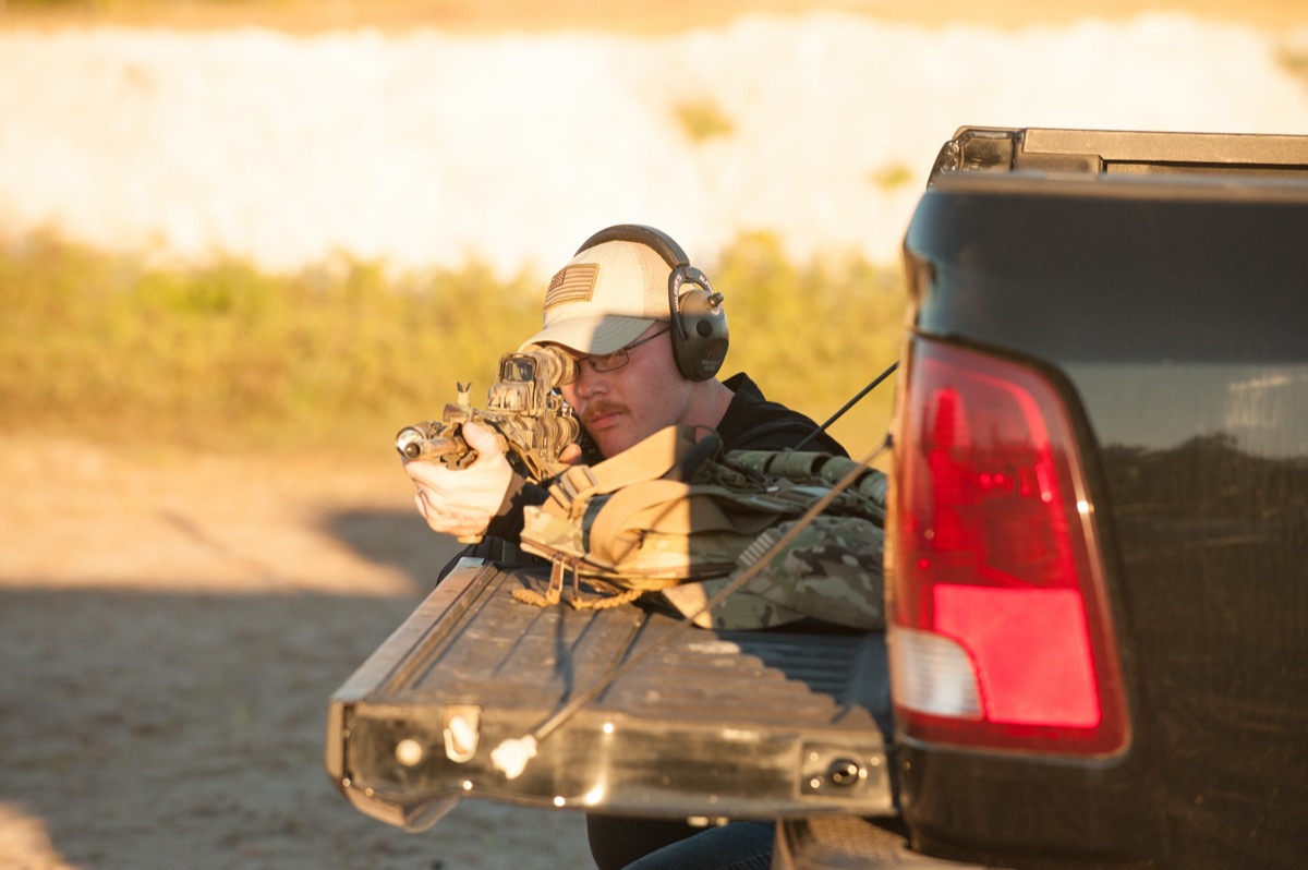 USS Academy outdoor ranch firearms training
