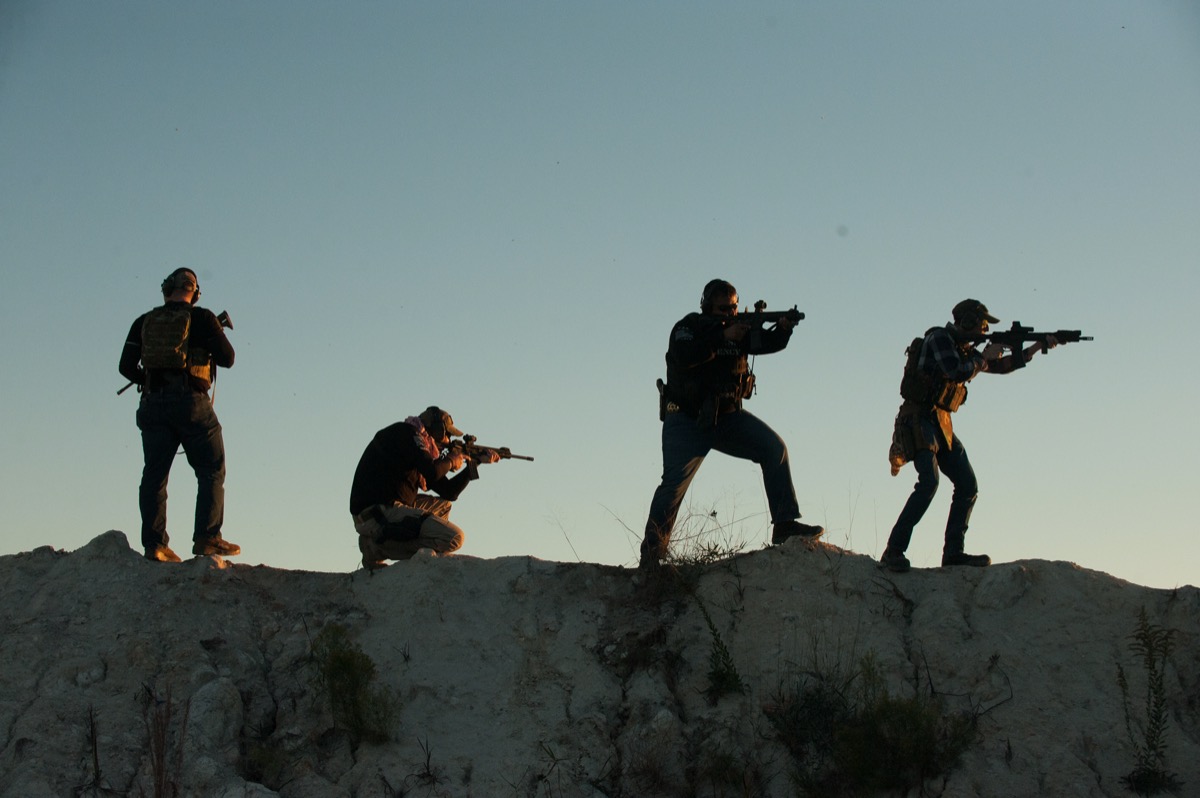 USS Academy outdoor ranch firearms training